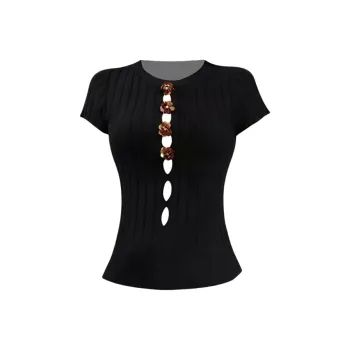 YGPRW T Shirts Women's Black