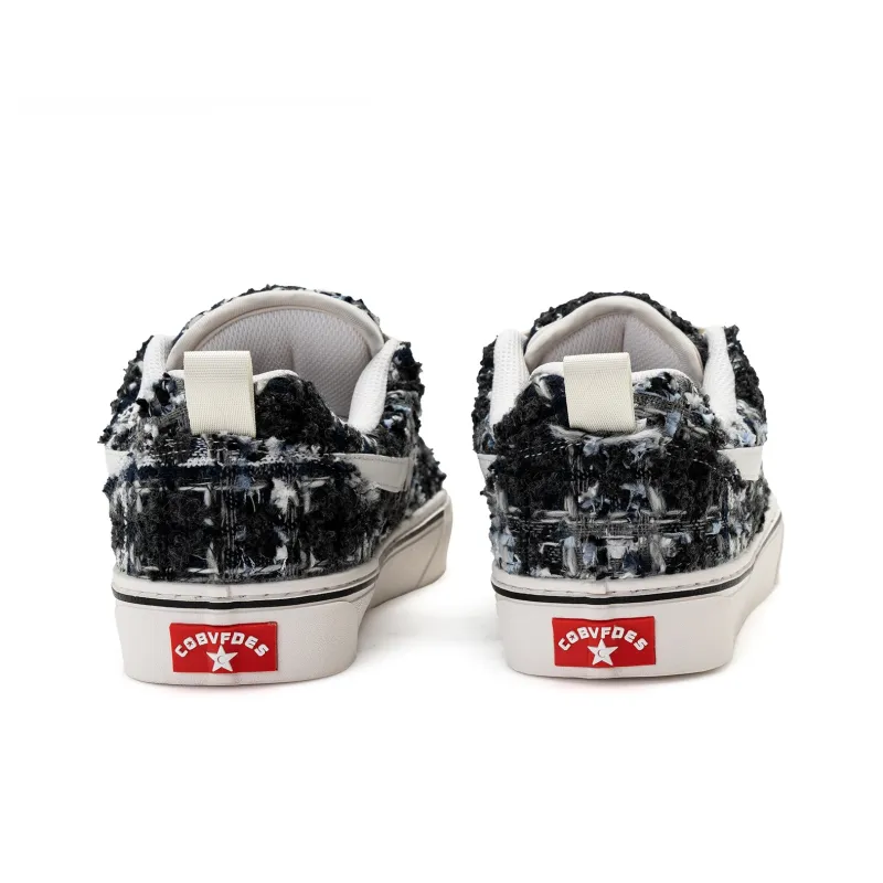 PES PANDA Lightning Storm Anti Slip And Wear Resistant Height Increasing Low Top Skateboard Shoes Unisex-9