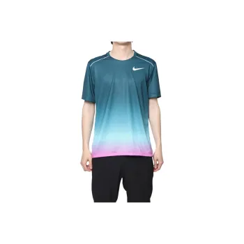 Nike Dri FitMILER Printed T Shirt Men's Blue