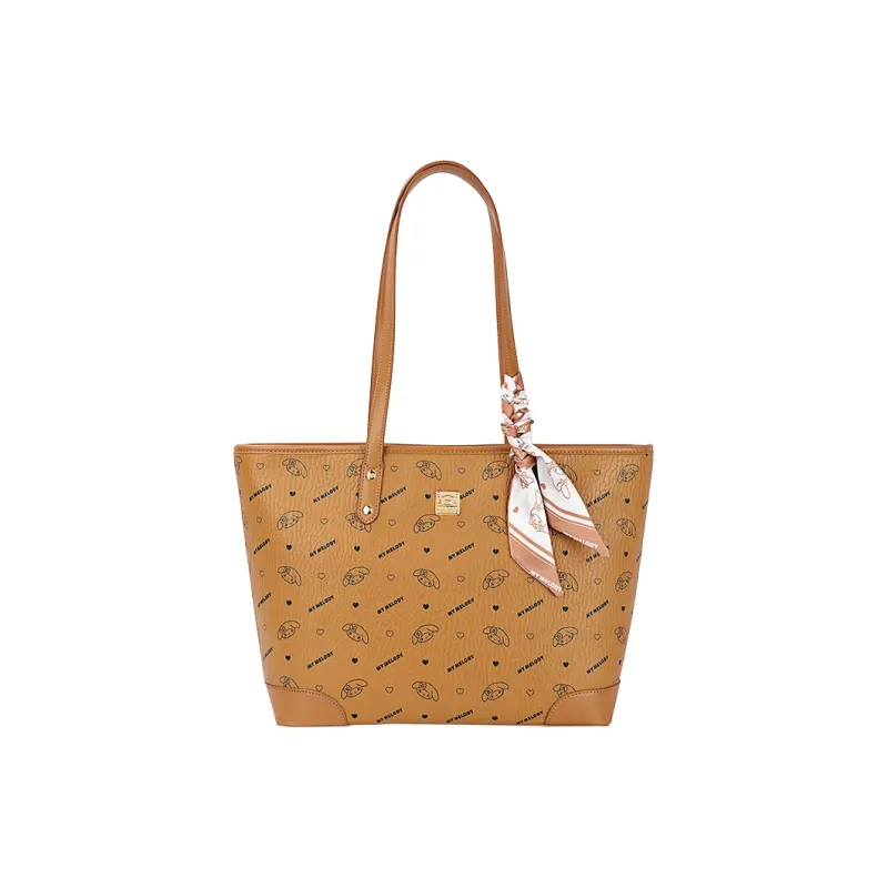MESUCA ×Sanrio Collaboration Melodi Synthetic Leather Tote Handbag, Shoulder Bag Women's-7