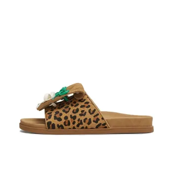 TATA Leather Patchwork Slide Slippers Women's