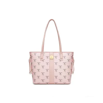 FAIRWHALE PVC Shoulder Bag, Crossbody Bag Women's Pink/Black