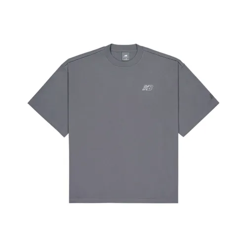 New Balance NB Grey SS25 T Shirt Men's Gray