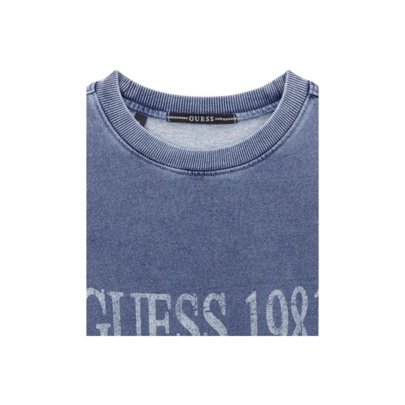 GUESS T Shirt Unisex Medium Blue-2
