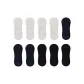 10-Pack (White 4+Navy Blue 3+Black 3)