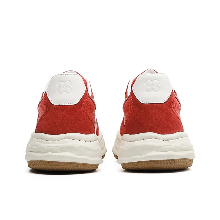 BENZI Low Top Skateboard Shoes Unisex Red-3