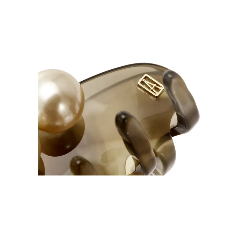 ALEXANDRE DE PARIS Camouflage Jade Bead Collection Small Size Claw Clip Women's-5