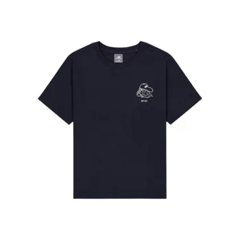 New Balance NB Grey SS25 Drop Shoulder Sleeve T Shirt Women's Marine Blue