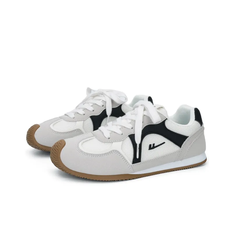 Warrior Abrasion Resistant Slip Resistant Low Top Casual Shoes Women's Light Gray Beige Black-1