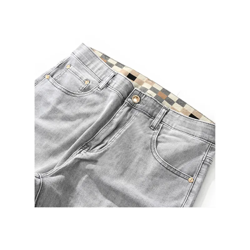 Devanro Jeans Men Light Gray-3