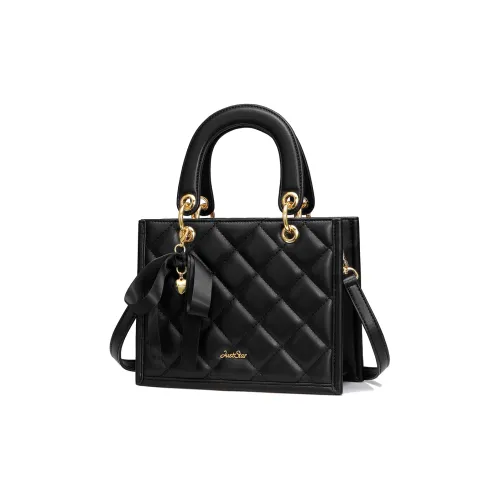 JUST STAR Artificial Leather Crossbody One Shoulder Handbag Regular Women's White/Black