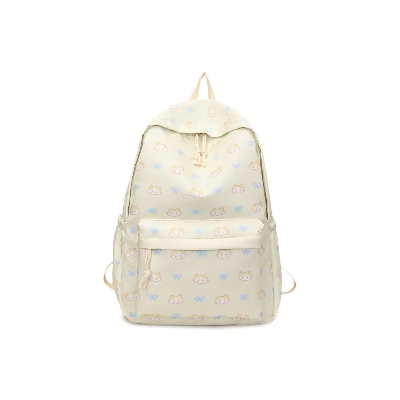 BAODIDAISHU Nylon Backpack Regular Women's White/blue/yellow/pink/black-12