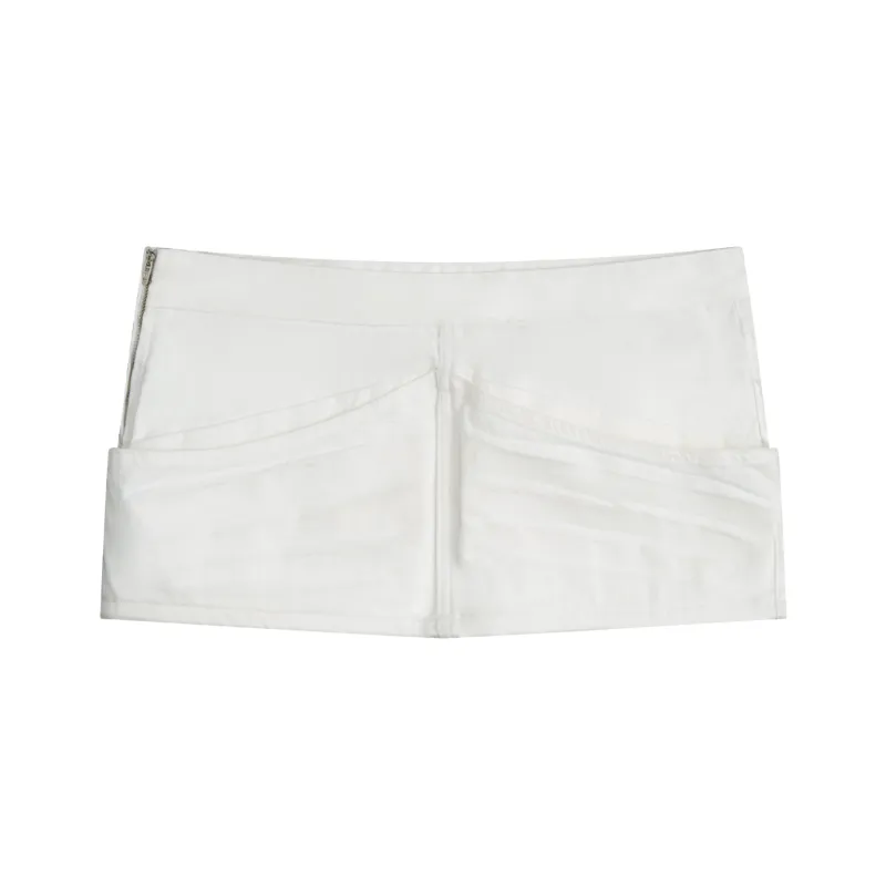 RUNTOTHEFUTURE Denim Short Skirts Women's-0
