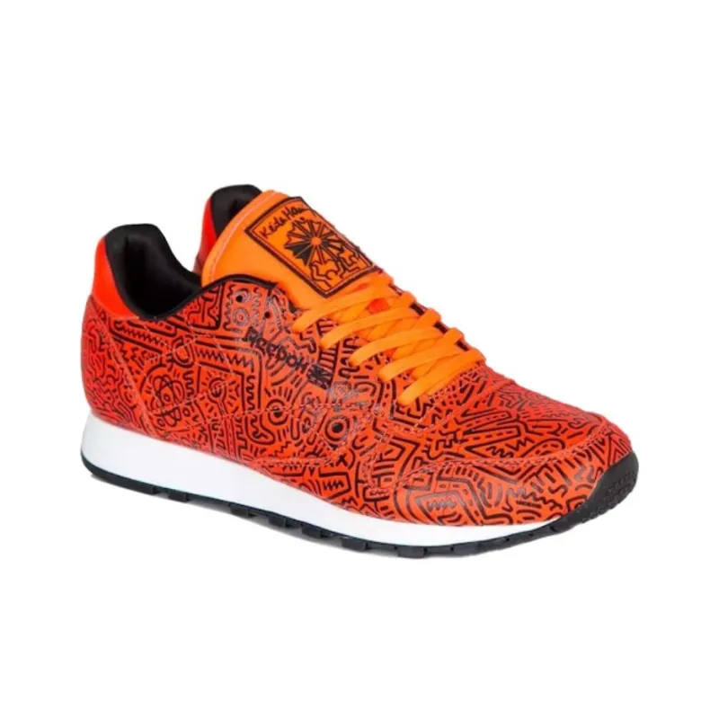 Reebok Classic Leather Lux Keith Haring Neon Sign-1