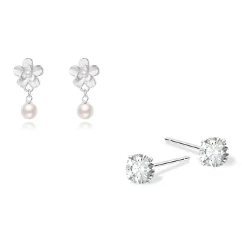 KUMET Sterling Silver Earrings Women's