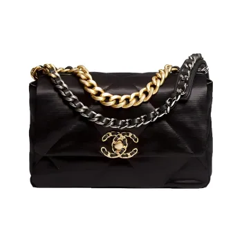 CHANEL 19Bag21K Winter Sheepskin Flap Bag, Shoulder Bag, Crossbody Bag, Handbag Women's Black