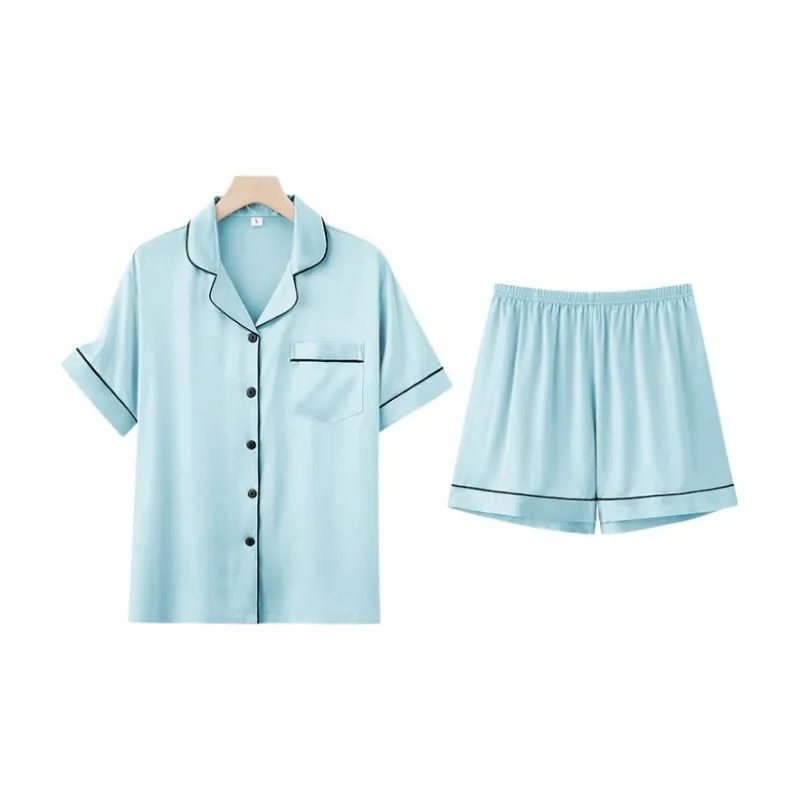 MIIOW Pajama Set Women's Single Pack Lake Blue-0