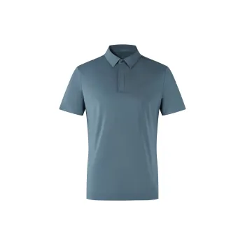 DEGRE ZERO Polo Shirts Men Light Gray Blue