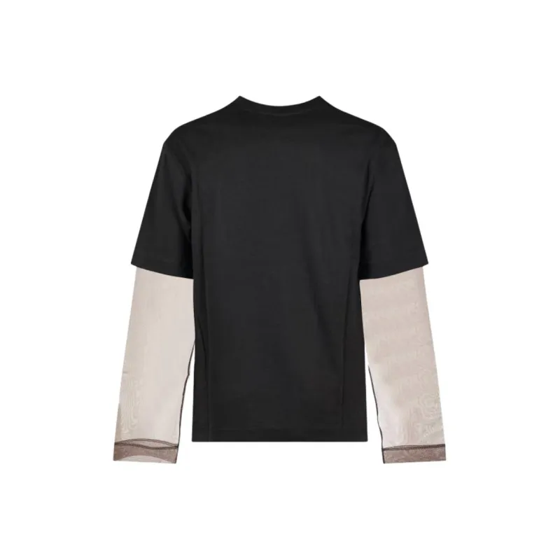DRIES VAN NOTEN Hemal Layered Long Sleeved T Shirt-1