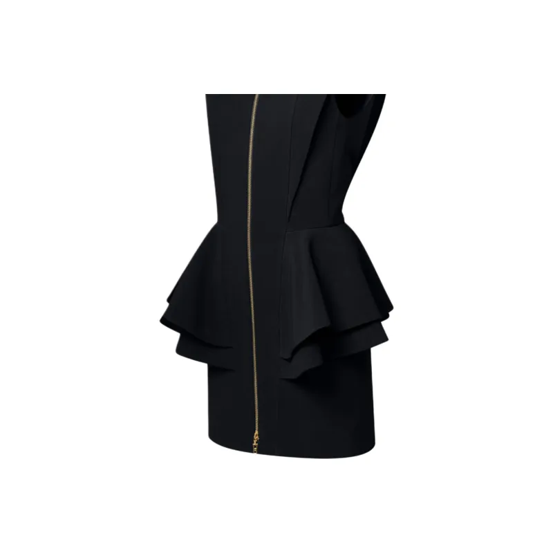 LOUIS VUITTON Sleeveless Dress Women's Black-3