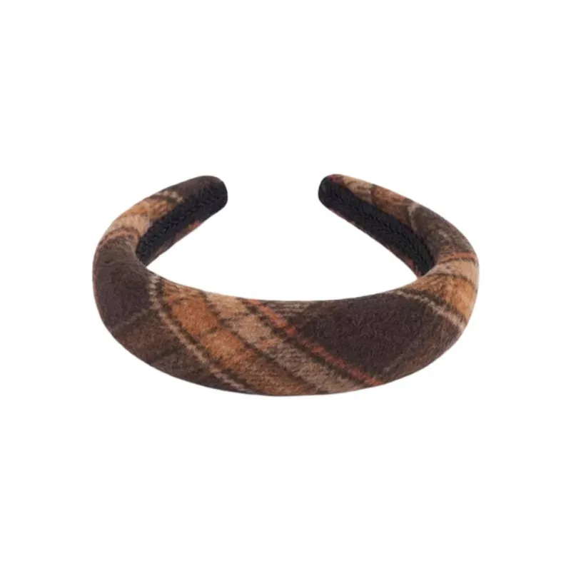 EVITA PERONI Woolen ABS Headbands Women's Orange Brown-2