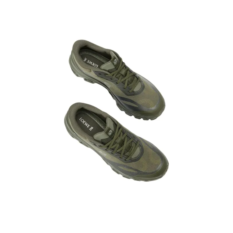 On x LOEWE Cloudventure 2.0 Low Top Casual Shoes Men's Khaki Green-3