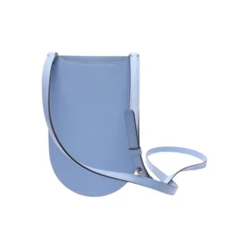 Delvau Leather Shoulder Bag, Crossbody Bag Women's Blue