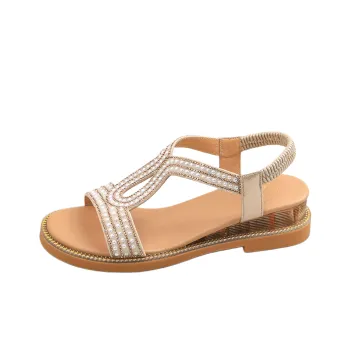 Safiya One Strap Sandals Women's White
