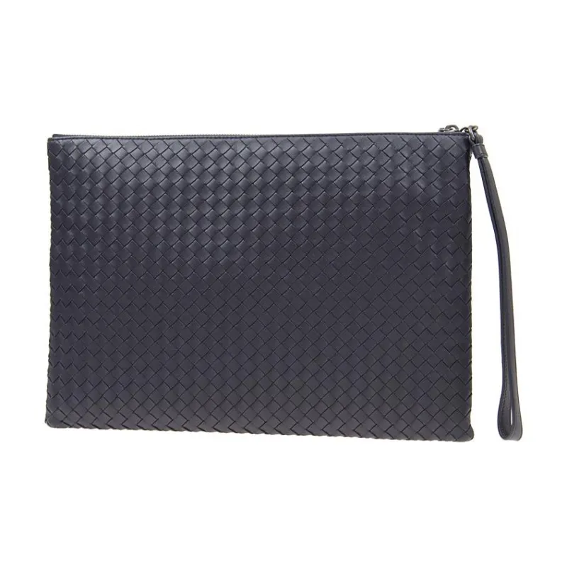 Bottega Veneta Sheepskin Clutch Women's Blue-2