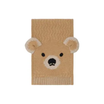 Burberry Polyester, Wool, Mohair, Polyamide Knit Scarves Kids' Brown