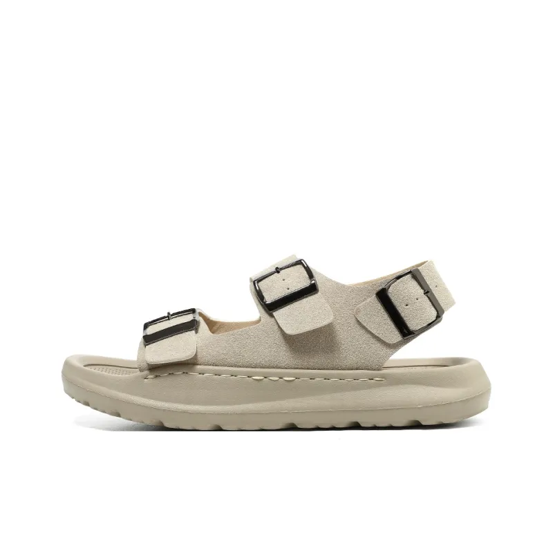 LEXON Beach Sandals Men Black/Sand-4