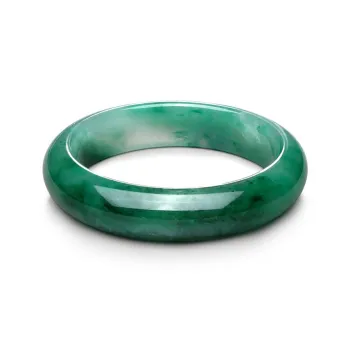 JINGUIFU Natural African Emerald Bangles Women's