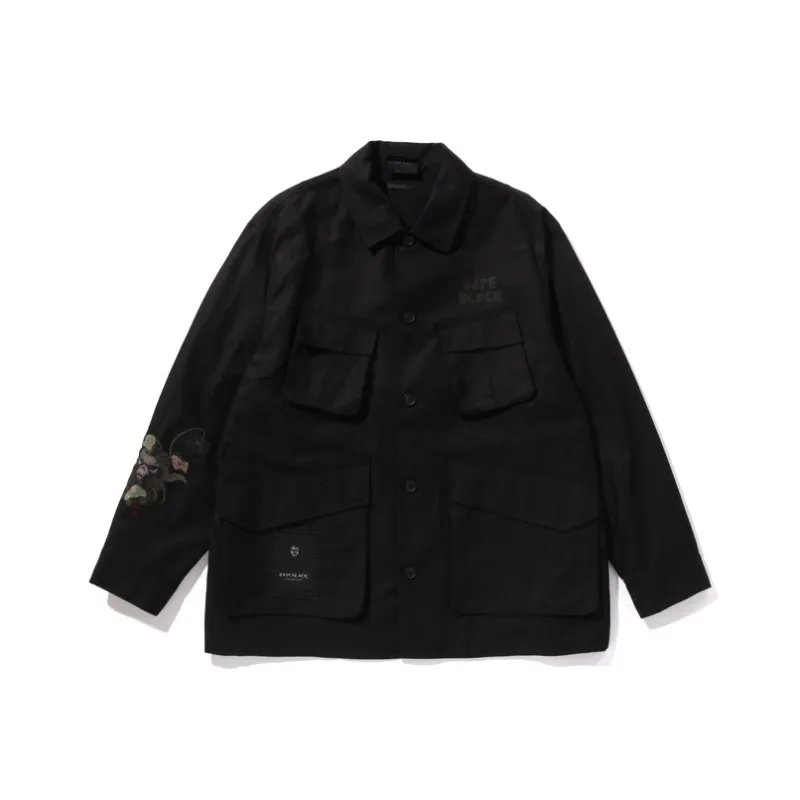 Bape Cross Stitched Army Shirt-2