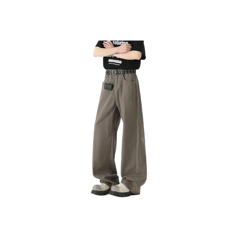 HKRXEC Casual Pants Men Coffee-0