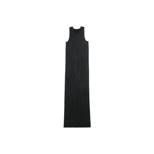 PLEATS PLEASE ISSEY MIYAKE Sleeveless Dress Women's Black