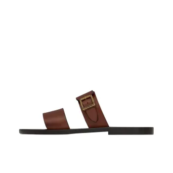 SAINT LAURENT Slide Slippers Women's Brown