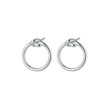 PHOENIXSILY 999 Fine Silver Stud Earrings Women's