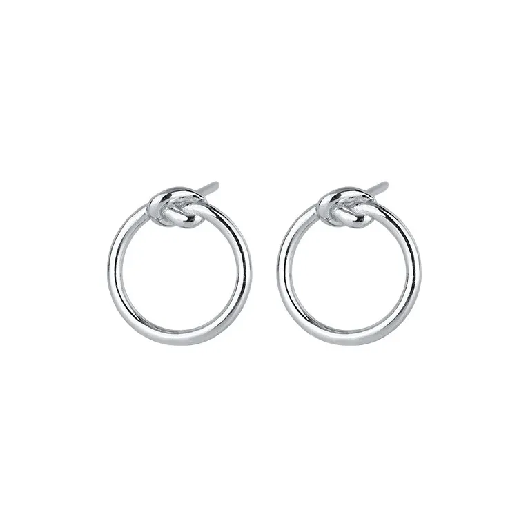 PHOENIXSILY 999 Fine Silver Stud Earrings Women's-0