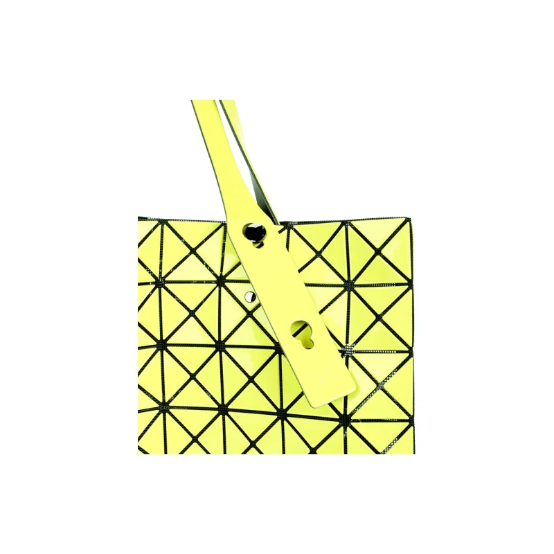 ISSEY MIYAKE Prism Polyvinyl Chloride Tote Bag, Shopping Bag, Handbag, Shoulder Bag Women's Yellow-4