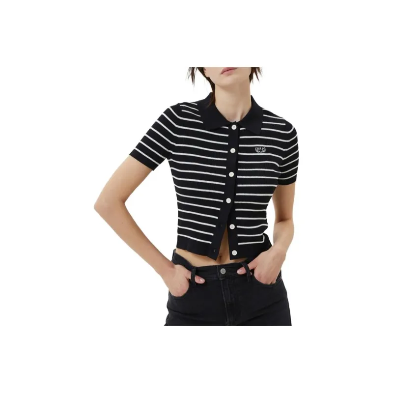 GAP Knitwear Women's Black White Stripes-0