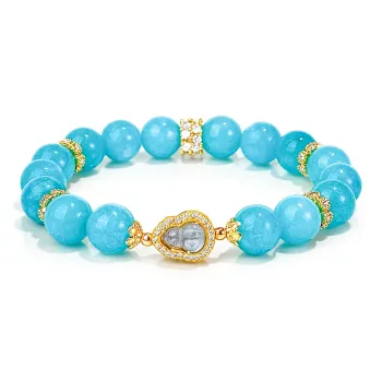 PUTUOSHANWENCHUANG Chalcedony Bracelets Unisex