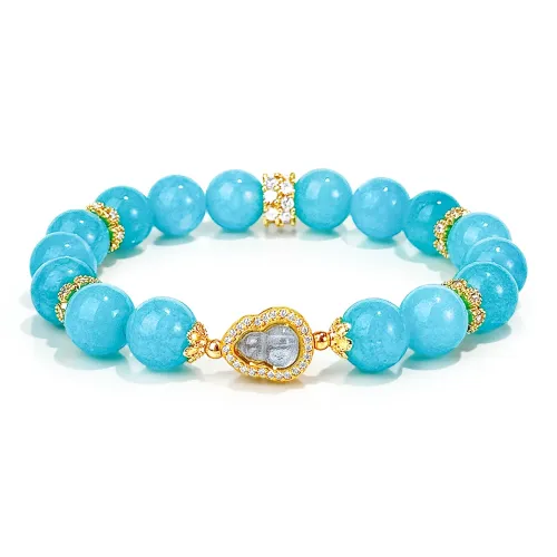 PUTUOSHANWENCHUANG Chalcedony Bracelets Unisex