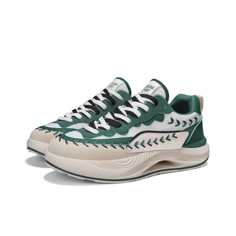 GIGIRYO Shock Absorbers Slip Resistant Breathable Low Top Casual Shoes Men's-1