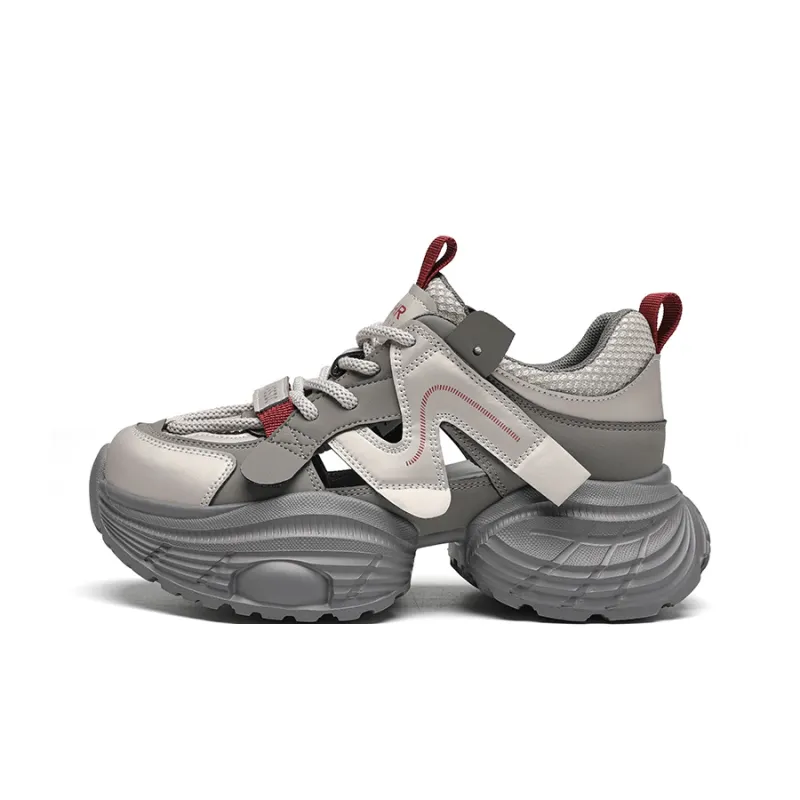 ZHR Small Round Pendant Abrasion Resistant Breathable Low Top Chunky Sneakers Women's-5