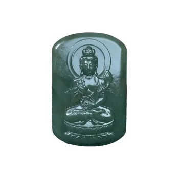 BUDOUXIAOAI Pendants Green Jade Unisex