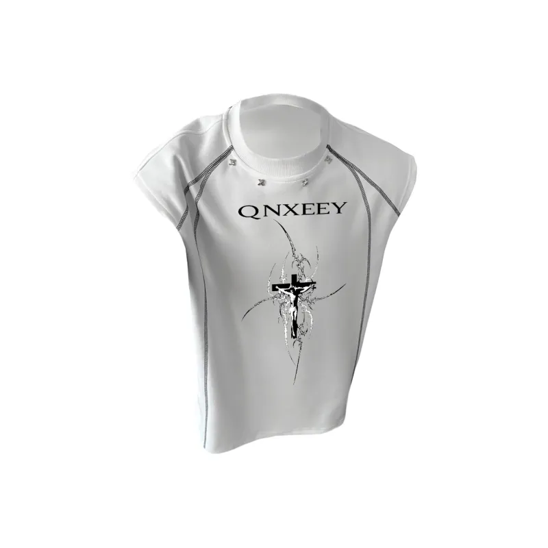 Qnxeey Tank Tops Unisex-2