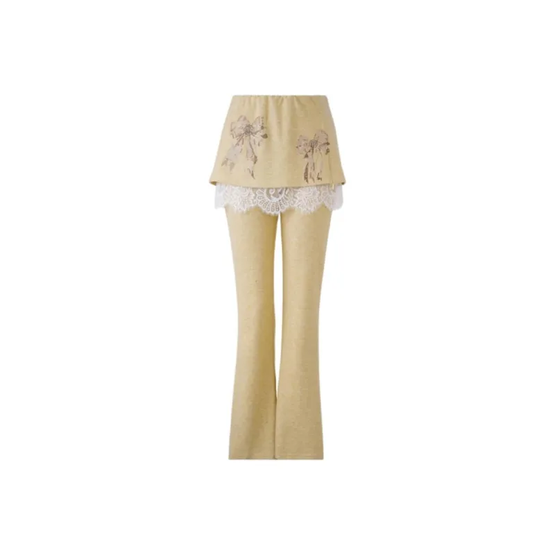 TCH Casual Pants Women's Yellow-3