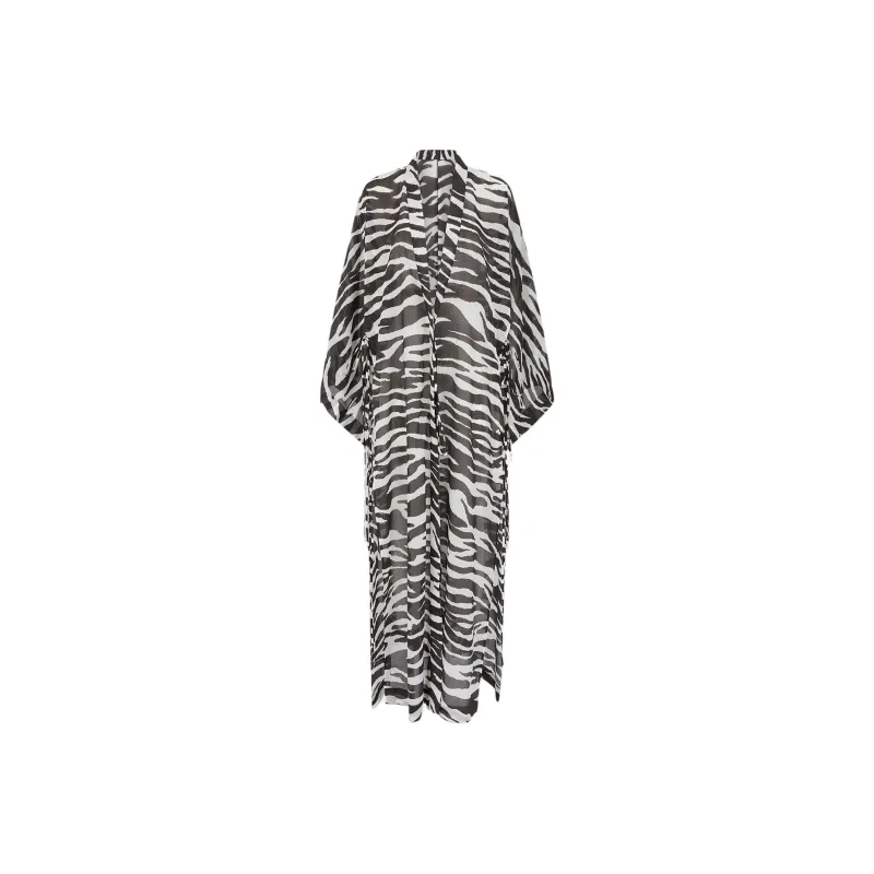 The Attico Zebra print Beach Cover up-0