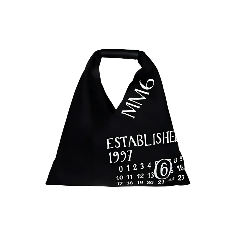 MM6 Maison Margiela Calfskin Handbag Mini Women's Black-0