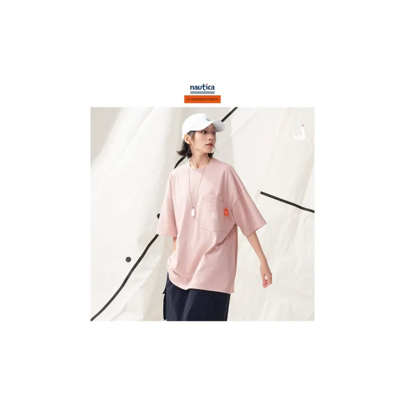 Nautica White Sail Regular T Shirt Unisex-1